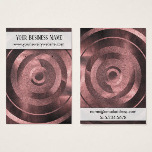 Medium Rose Gold Foil Target Earring Display Cards