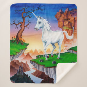 Medium Sherpa blanket Unicorn Kingdom