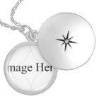 Medium Silver Plated Round Locket