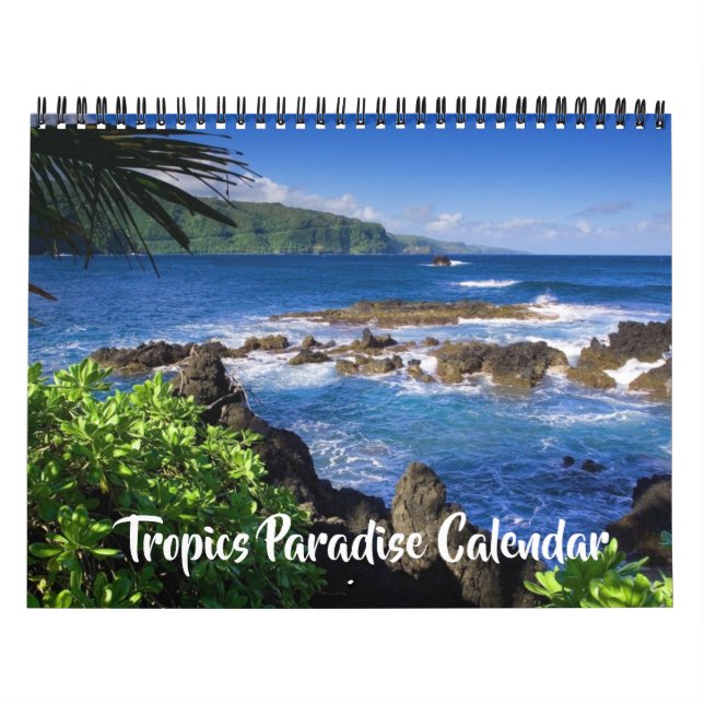 Medium Size Tropics Paradise Calendar (Cover)