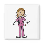 Medium Skin Stick Figure Female Nurse