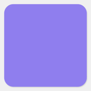 Medium Slate Blue Classic Monochromatic Square Sticker