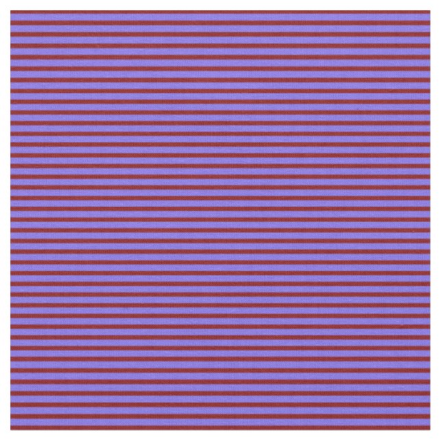 Medium Slate Blue & Maroon Lines/Stripes Pattern Fabric (Close Up)
