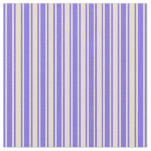 Medium Slate Blue & Tan Lines/Stripes Pattern Fabric