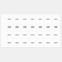 Medium Square Iron On Label