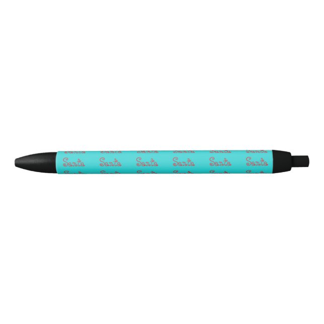 Medium Turquoise Solid Colour  Black Ink Pen (Front)