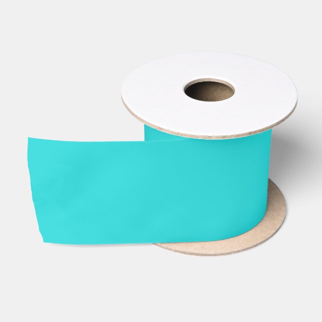 Medium Turquoise Solid Colour Satin Ribbon (Spool)