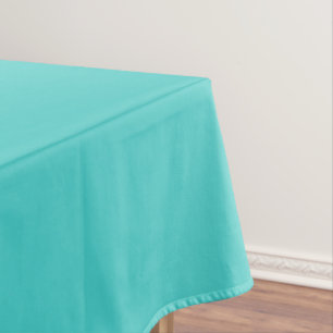 Medium Turquoise Solid Colour Tablecloth
