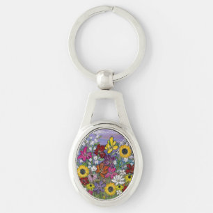 Medley Floral Key Ring