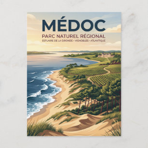 Médoc Regional Natural Park France Postcard