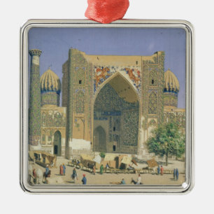 Medrasah Shir-Dhor at Registan place Metal Tree Decoration