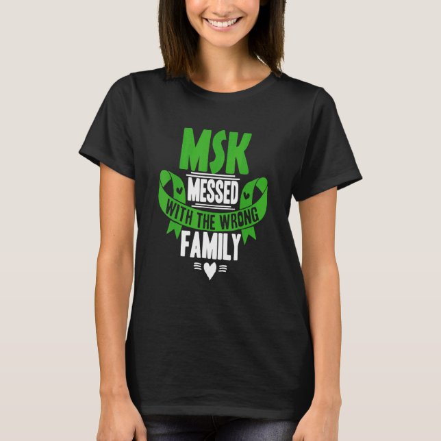 Medullary Sponge Kidney  Green Ribbon Awareness T-Shirt (Front)