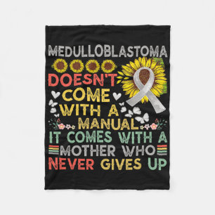 Medulloblastoma Awareness Warrior Childhood Cancer Fleece Blanket