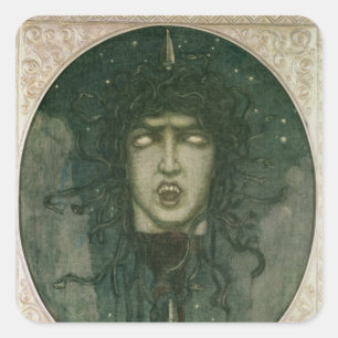 Medusa, 1919 square sticker