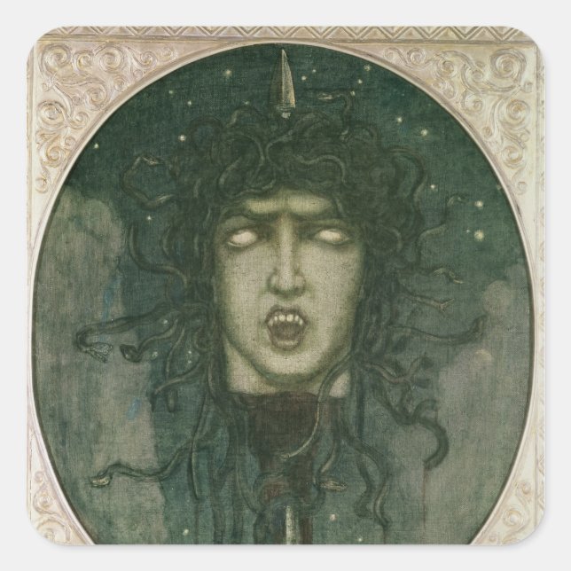 Medusa, 1919 square sticker (Front)