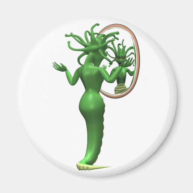 Medusa and Mirror Magnet (Front)
