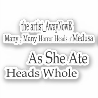 Medusa awaynowe Horror 2MMHead Bphrases Diecut 25