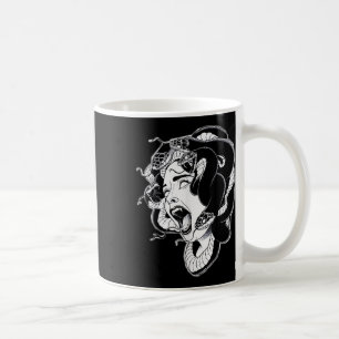 Medusa Blackwork Tattoo Flash  Coffee Mug