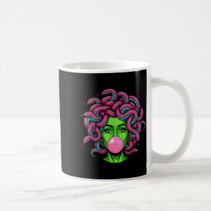 Medusa Blowing Bubblegum P Art Mythology Design Coffee Mug