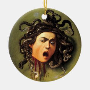 Medusa, Caravaggio Ceramic Tree Decoration