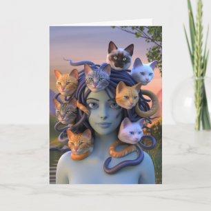 Medusa Cat Hair Card