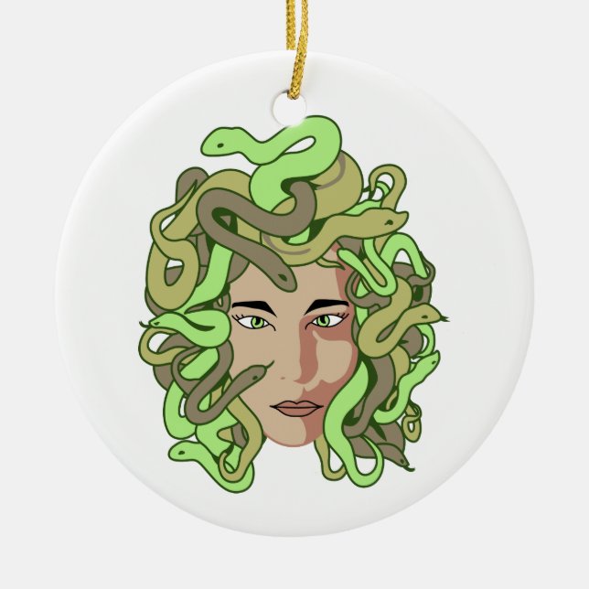 Medusa Ceramic Ornament (Front)