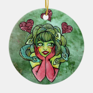 Medusa                                             ceramic ornament