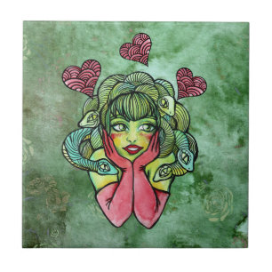 Medusa ceramic tile