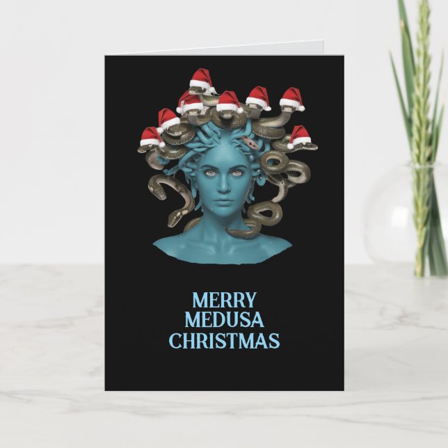 Medusa Christmas Holiday Card (Front)