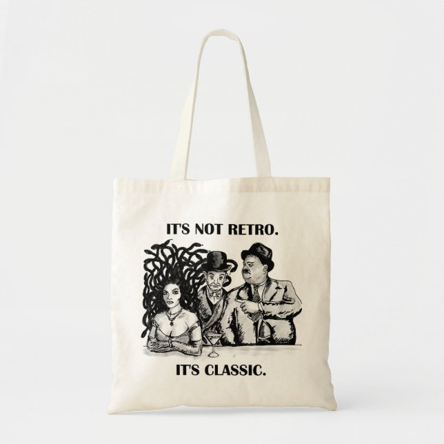 Medusa classic comedy tote bag (Front)
