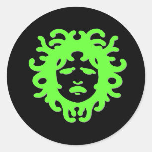 Medusa Classic Round Sticker