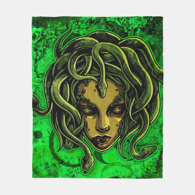 Medusa Fleece Blanket (Front)