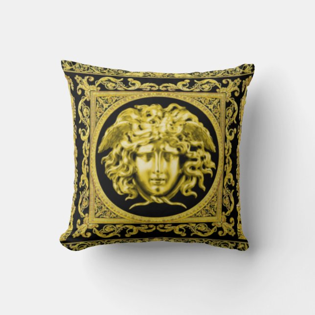 MEDUSA from the statue of Perseus by Rondanini Cushion (Front)