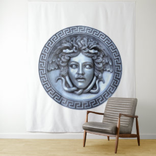 Medusa Gold Wall Art Tapestry