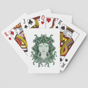 Medusa Gorgo Snake Gorgon Monster Greek Mythology Playing Cards