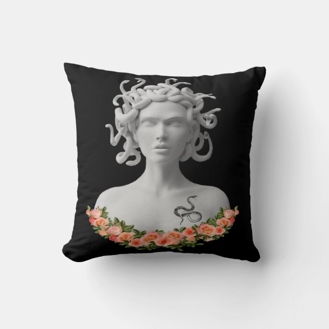 Medusa Gorgon Greek Mythology Cushion (Front)