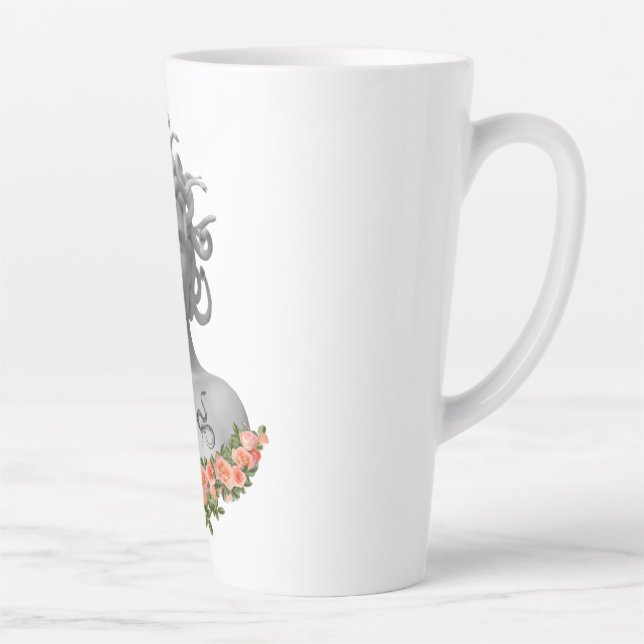 Medusa Gorgon Greek Mythology Latte Mug (Right)