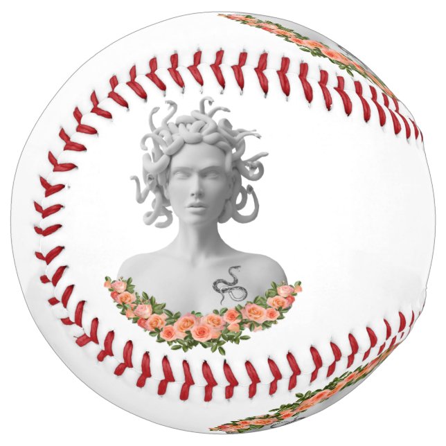 Medusa Gorgon Greek Mythology Softball (Front Left)