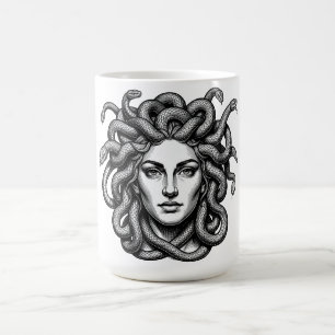 Medusa Gorgon Snake Hair Mythology Art Gift Coffee Mug