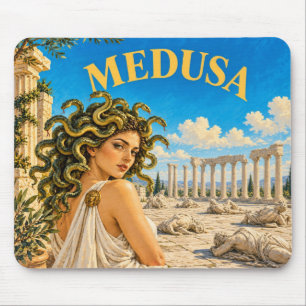Medusa, Gothic Fantasy Monster Mouse Pad