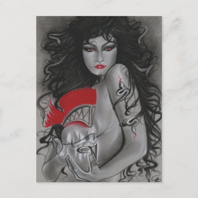 Medusa Greek Mythology Postcard (Front)