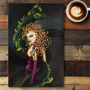 Medusa Greek Mythology Snake Gorgon Jigsaw Puzzle