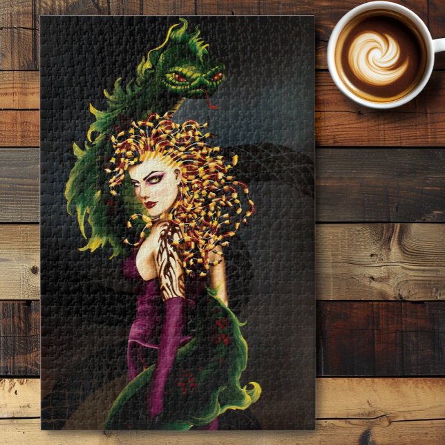 Medusa Greek Mythology Snake Gorgon Jigsaw Puzzle (Creator Uploaded)