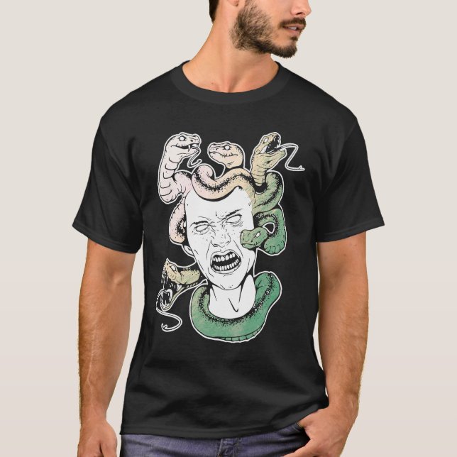 Medusa Greek Mythology T-Shirt (Front)
