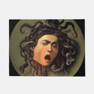 Medusa Head By Caravaggio Doormat