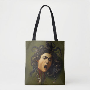 Medusa head Caravaggio painting art mythology canv Tote Bag