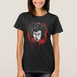 Medusa Head Face Greek Mythology Snake Goddess Myt T-Shirt