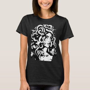Medusa Head Snake Hair Greek Mythology Ancient Lov T-Shirt