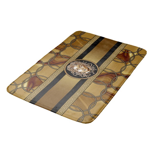 Medusa Marble Bath Mat (Angled)