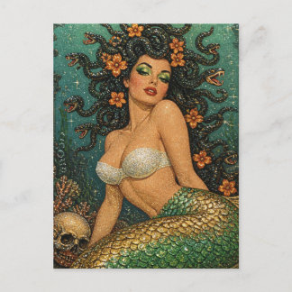 Medusa Mermaid Postcard